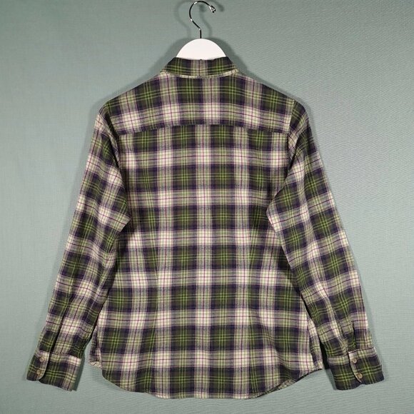 EDDIE BAUER Shirt Womens Medium Long Sleeve Check Button Up - Picture 5 of 8